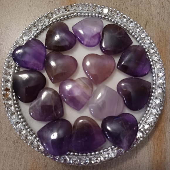 Amethyst Mini Heart - Picture 3 of 6